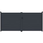 Brána G21 Orlando 350x158 cm dvoukřídlá, antracitová – Hledejceny.cz