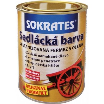 Sokrates Sedlácká barva 0,7 l hnědá polomat – Zboží Mobilmania