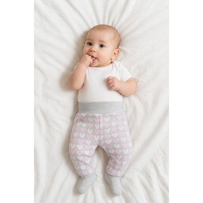 Baby Service Bavlněné polodupačky Srdíčka – Sleviste.cz