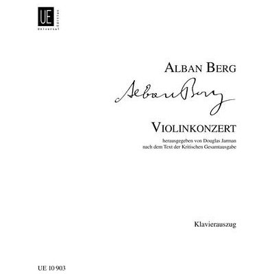 Alban Berg: Violin Concerto for violin and piano housle a klavír 1309981