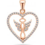 Brilio Silver Hravý bronzový přívěsek se zirkony PT20R – Zbozi.Blesk.cz