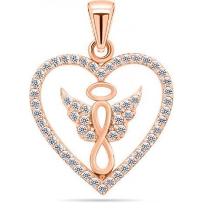 Brilio Silver Hravý bronzový přívěsek se zirkony PT20R – Zbozi.Blesk.cz