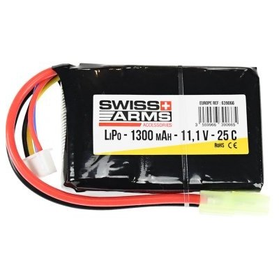 Swiss Arms Li-Pol 11.1V 1300mAh 25C – Zbozi.Blesk.cz