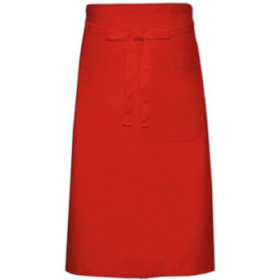 Link Kitchen Wear Kuchařská zástěra s kapsou X970T Red 100x70cm – Hledejceny.cz