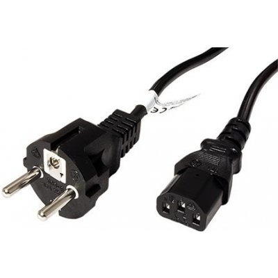 goobay Kabel síťový, CEE 7/7(M) - IEC320 C13, s přímou vidlicí, 3m, černý (96036) - 19.92.0021 – Zboží Živě
