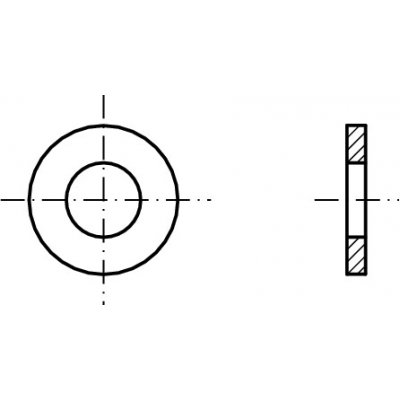 PROFISTYL DIN 125A podložka plochá pozink 300HV (spoj 10.9) Varianta: DIN 125A podložka plochá 300HV ZnB (13,0x24x2,5mm) M12 – Sleviste.cz