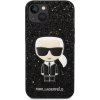 Pouzdro a kryt na mobilní telefon Pouzdro Karl Lagerfeld Glitter Flakes Ikonik iPhone 14 Plus černé