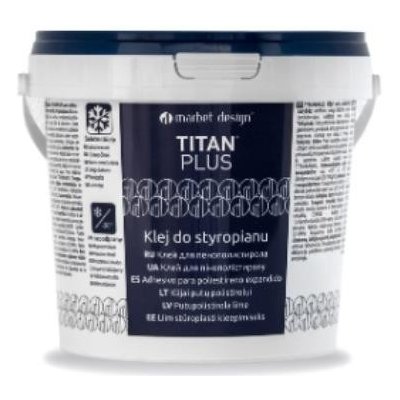 IMPOL TRADE lepidlo na polystyren TITAN PLUS 1 kg bílý – Sleviste.cz