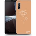 Pouzdro Picasee silikonové Sony Xperia 10 III - Peonies černé – Zbozi.Blesk.cz