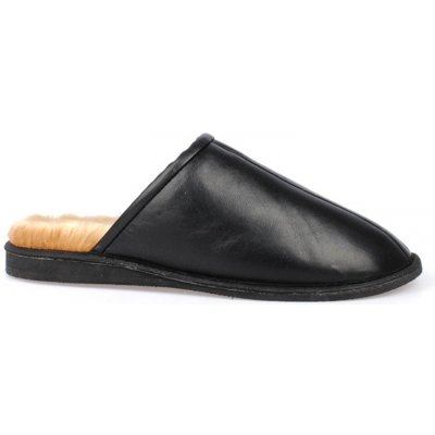 Vlnka pánské kožené pantofle s ovčí vlnou Josef – Zboží Dáma