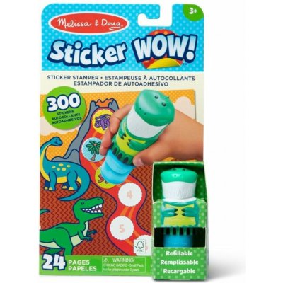 Melissa & Doug Sticker Wow! Dinosaurus – Zboží Dáma