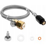 W21.8 FISTULA ADAPTÉR S OCELOVOU HADICÍ PRO SODASTREAM QUICK CONNECT CO2 – Zboží Dáma