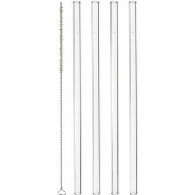 Leonardo Skleněná brčka 20 cm 4 ks – Sleviste.cz
