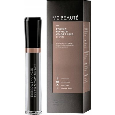 M2 Beauté Eyebrow Enhancer Color and Care gel na obočí Brown 6 ml – Hledejceny.cz