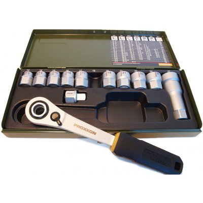 PROXXON Gola sada 14 dílná s průchozí ráčnou 13 - 27mm. 23604 – Zboží Mobilmania