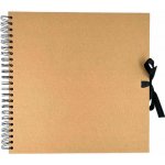 WEST DESIGN PRODUCTS LIMITED West Design Album kroužkové se stuhou 30 × 30 cm (200 g/m2, 42 listů) - kraft – Zboží Živě