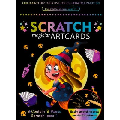 Obrázek škrabací Mark 9 ks 12 čarodějka – Hledejceny.cz