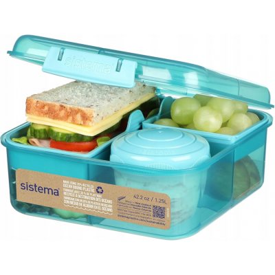 Sistema Box na jídlo s 5 oddíly a kelímkem To Go 1,25 l – Zboží Mobilmania