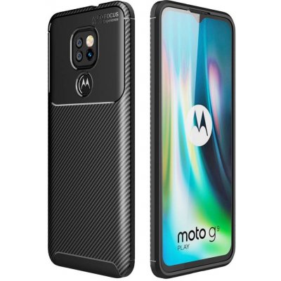 Pouzdro Motorola Moto G9 Play / E7 Plus case Armored Shockproof Carbon Fiber černé – Zboží Mobilmania