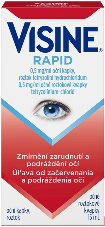 Visine Rapid 0,5 mg/ml oph.gtt.sol.1 x 15 ml od 98 Kč - Heureka.cz