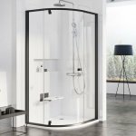 Ravak Pivot Sprchový kout čtvrtkruh 90x90 cm, třídílný, PSKK3-90 37677300Z1 – Zboží Dáma
