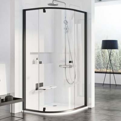 Ravak Pivot Sprchový kout čtvrtkruh 90x90 cm, třídílný, PSKK3-90 37677300Z1 – Zboží Dáma
