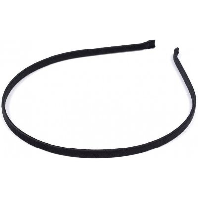 Saténová čelenka do vlasů Varianta: 1 černá, Balení: 1 ks – Zboží Dáma