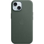 Apple z tkaniny FineWoven s MagSafe na iPhone 15 Plus listově zelený MT4F3ZM/A – Zboží Mobilmania