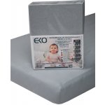 EKO Jersey nepromokavé prostěradlo s gumou šedé 60x120 – Hledejceny.cz