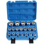 Nástrčné hlavice multiprofilové Gear Lock 1/2" 12hranné, sada 19 ks - SATRA S-19GL12 S-19GL12 – Sleviste.cz