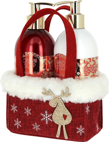 Vivian Gray Red Christmas krémové tekuté mýdlo 250 ml + hydratační krém na ruce 250 ml dárková sada