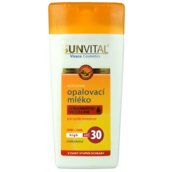SunVital Senzitive opalovací mléko SPF30 200 ml