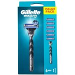 Gillette Mach3 Charcoal + 6 ks hlavic – Sleviste.cz