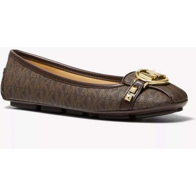 Michael Kors dámské balerínky Fulton hnědé logové – Zboží Dáma