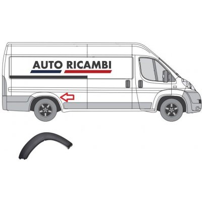 Ochranná lišta Fiat Ducato od 2006 pravá, lem blatníku 735422800 – Zboží Mobilmania