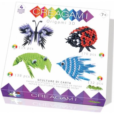 Creagami Origami 3D 4-Pack Animals 555 Pieces – Zboží Mobilmania