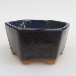 E-bonsai keramická bonsai miska 9,5 x 9 x 4,5 cm modrá – Zboží Dáma