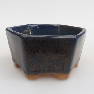 E-bonsai keramická bonsai miska 9,5 x 9 x 4,5 cm modrá – Zboží Dáma