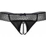 Roxanne odvážné krajkové kalhotky DARING TANGA S OTVOREM ČERNÉ – Hledejceny.cz