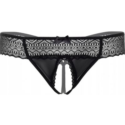 Roxanne odvážné krajkové kalhotky DARING TANGA S OTVOREM ČERNÉ – Hledejceny.cz