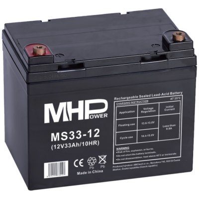 MHPower 12V 33Ah VRLA AGM MS33-12 – Zboží Živě