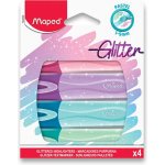 Maped 42046 Zvýrazňovač Fluo Peps Classic Glitter sada 4 ks – Zboží Dáma