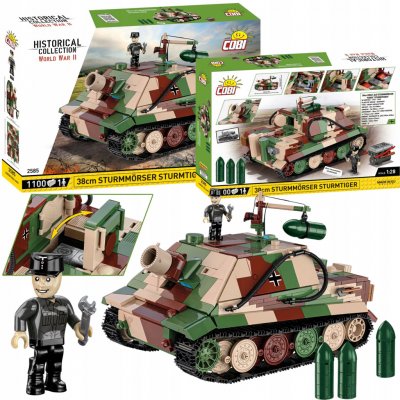 COBI 2585 World War II Německý samohybný raketomet 38 cm Sturmmörser TIGER Sturmtiger – Zboží Dáma