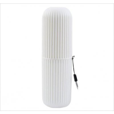 Mikihat Multifunkční plastové pouzdro na zubní kartáček a pastu bílé menší – Zboží Dáma