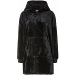 Dámská plyšová oversize mikina černá – Zboží Dáma