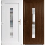 OknaDvereNaMiru.cz Vchodové dveře STYL Hana Zlatý dub / Bílá 105 x 215 cm – Hledejceny.cz