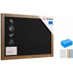 Allboards 70 x 50 cm tabule černá křídová v dřevěném rámu TB75 – Zboží Živě
