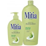 Mitia Aloe & Milk tekuté mýdlo náhradní náplň 1 l – Zboží Dáma