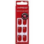 KISS samolepicí nehty s dekorem imPRESS Color Reddy or Not 30 ks – Sleviste.cz