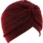 Harahu Třpytivá Turbanová Čepice Bordová – Hledejceny.cz